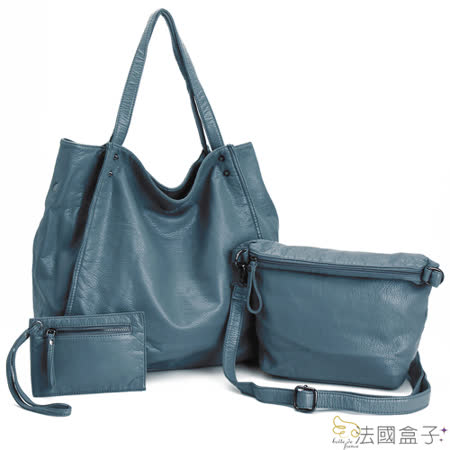 法國盒子 
超大容量三件組托特包