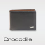 Crocodile Titanium系列短夾-中翻子夾款 (黑色) 0103-07802-01
