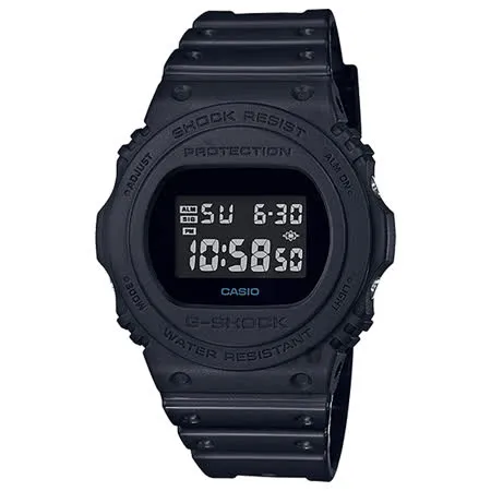 CASIO卡西歐 G-SHOCK 35周年復刻電子錶-全黑 DW-5750E-1BDR