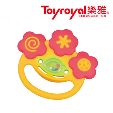 【樂雅Toyroyal】牙膠微笑搖鈴