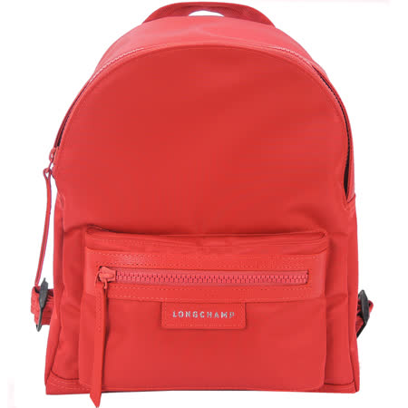LONGCHAMP Le Pliage Néo尼龍後背包(小/牡丹紅)