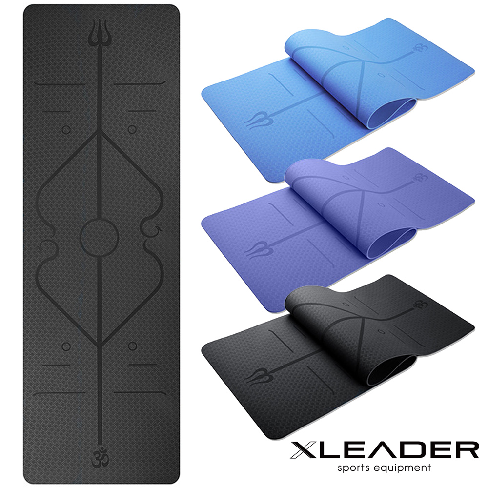 Leader X 
雙面防滑瑜珈墊 附收納繩