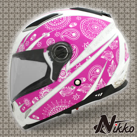Nikko N-801#8 小帽體全罩安全帽---彩繪款-內襯全可拆-機車騎士-抗UV鏡片-空氣風洞散熱設計-飛豹