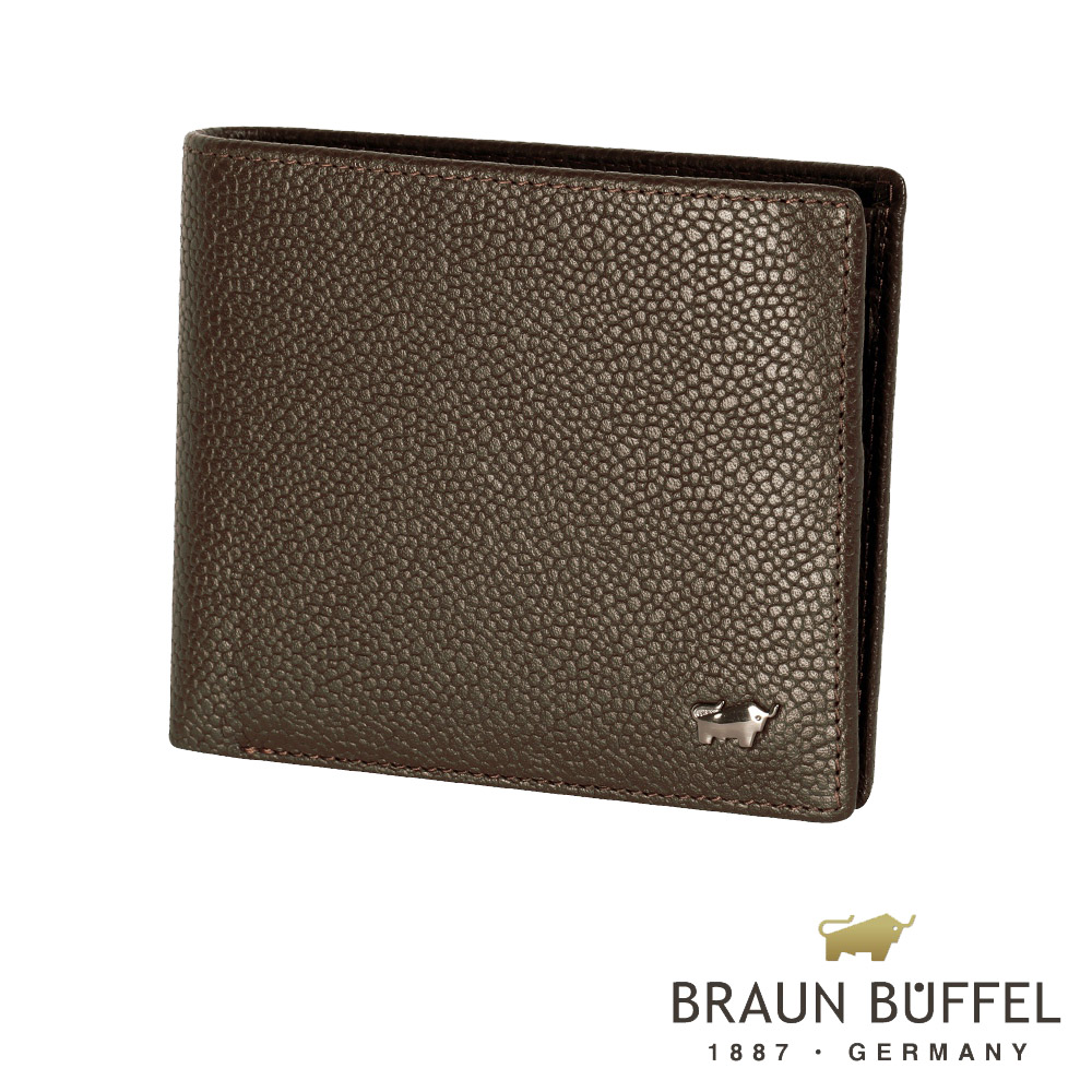 【BRAUN BUFFEL】德國小金牛-丘喬系列5卡透明窗皮夾(可可色)BF301-316-CA