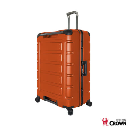 《Traveler Station》CROWN 皇冠 C-FE258 30吋 閃橘 悍馬 鋁框拉桿箱 行李箱