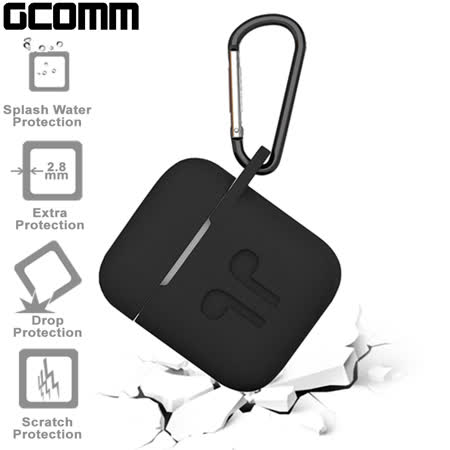 GCOMM Apple AirPods 藍芽耳機增厚增強保護套 紳士黑