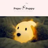 papa puppy 呆呆汪 小狗伴睡燈/夜燈/造型燈/觸控燈 療鬱系 舒壓 USB充電 禮物