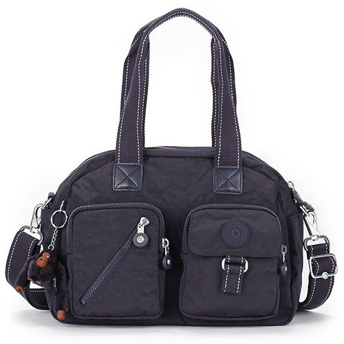Kipling Basic系列肩斜背二用波士頓包(藍紫色)