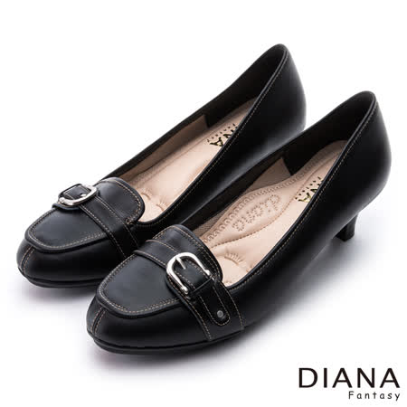 diana 超厚切焦糖美人--缎面蝴蝶结真皮跟鞋-粉金