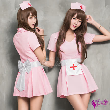 甜美粉紅護士
角色扮演服三件組
