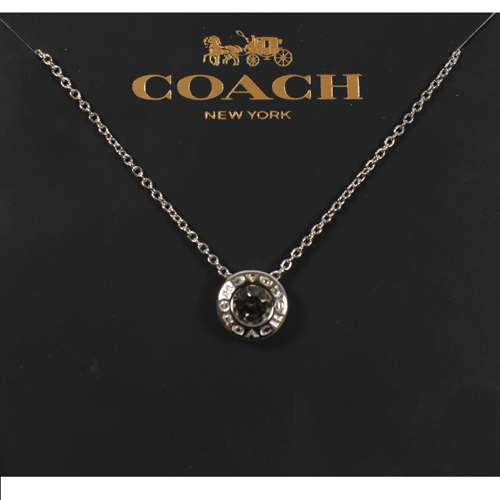 COACH 時尚新款經典LOGO項鍊.銀