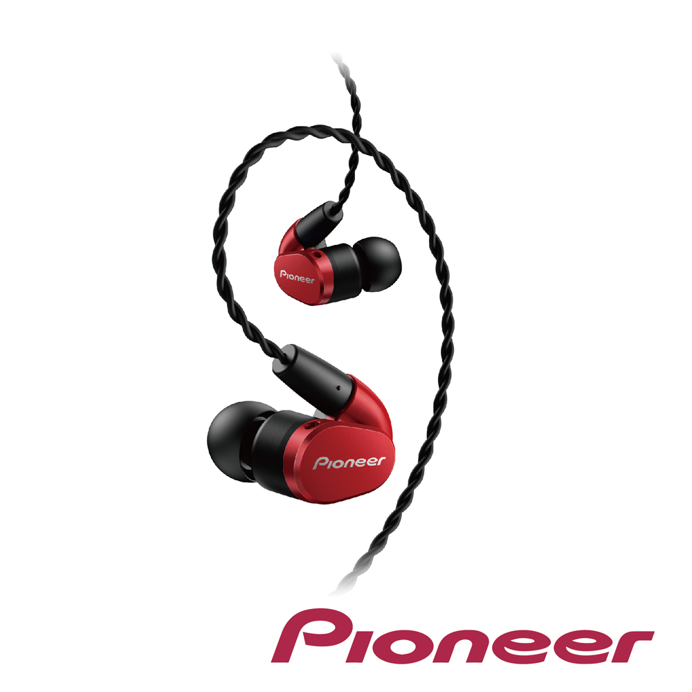 Pioneer SE-CH5T Hi-Res 密閉動圈入耳式音樂耳機 紅色