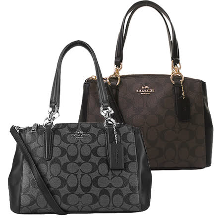 【COACH】
三層PVC雙拉鍊斜背包