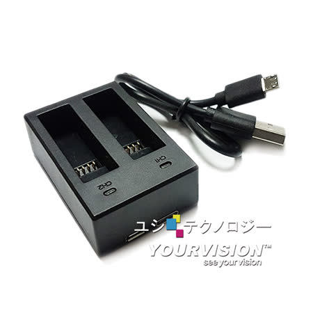 Gopro Fusion 雙電池充電器雙電池座充充電座 Friday購物