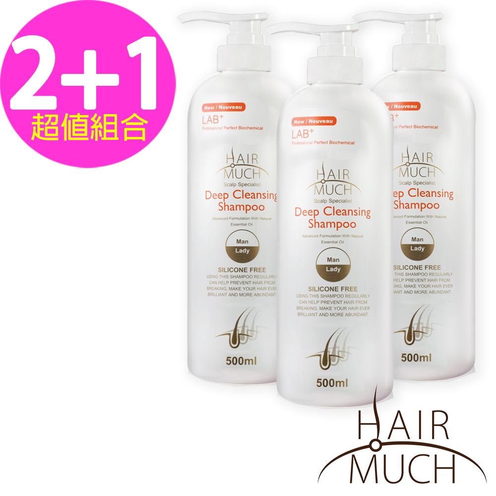 【HAIR MUCH】深層潔淨養洗髮精500ml X3