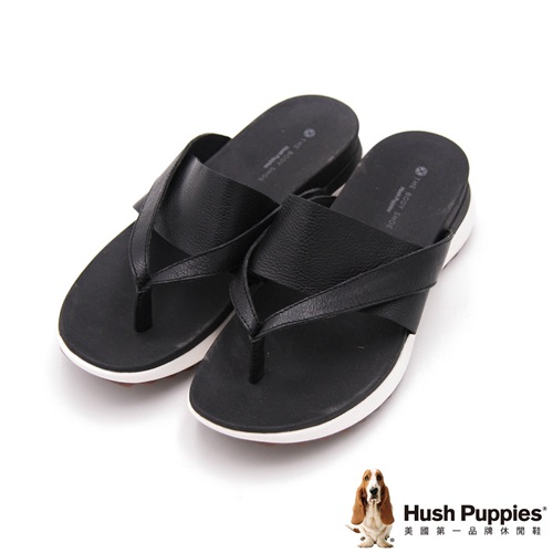 Hush Puppies IVA 時尚輕量涼拖 女鞋-黑