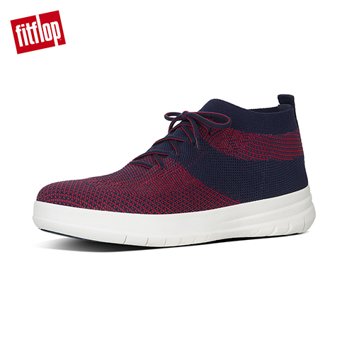 FitFlop TM-UBERKNIT TM SLIP-ON HIGH TOP SNEAKERS 午夜藍/經典紅