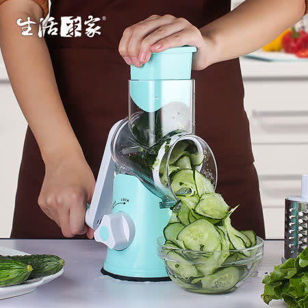 滾筒式三刀頭刨絲切片器