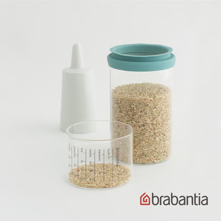 荷蘭Brabantia
玻璃量杯儲存罐1L-薄荷藍
