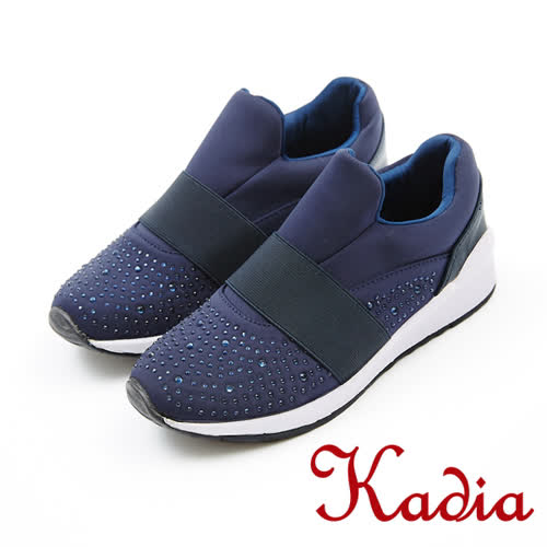 kadia.舒適 造型水鑽休閒鞋(7521-55藍)
