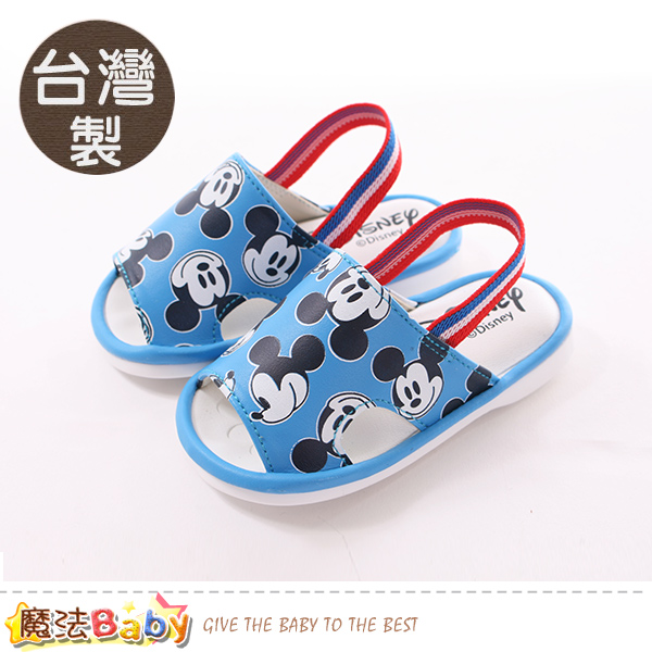 魔法Baby 寶寶鞋 台灣製迪士尼米奇正版幼兒嗶嗶鞋 sk0314