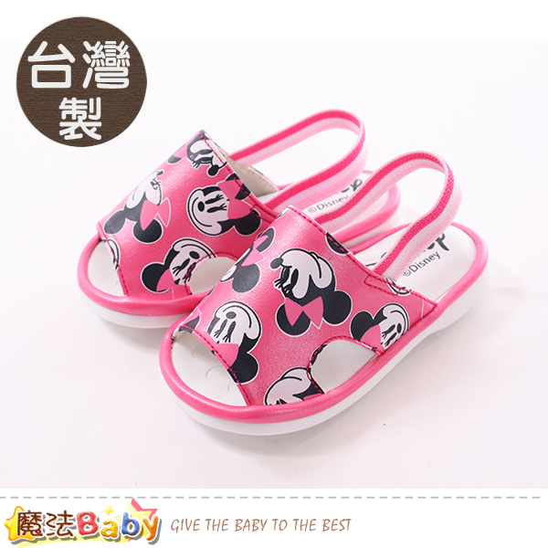 魔法Baby 寶寶鞋 台灣製迪士尼米妮正版幼兒嗶嗶鞋 sk0315