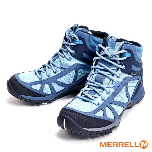 MERRELL Siren Sport Q2 Mid Gore-Tex 高筒登山鞋 女鞋-水藍色 ML12424