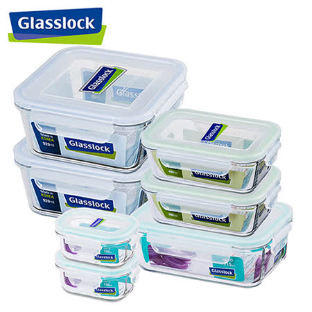 Glasslock
玻璃微波保鮮盒7件組