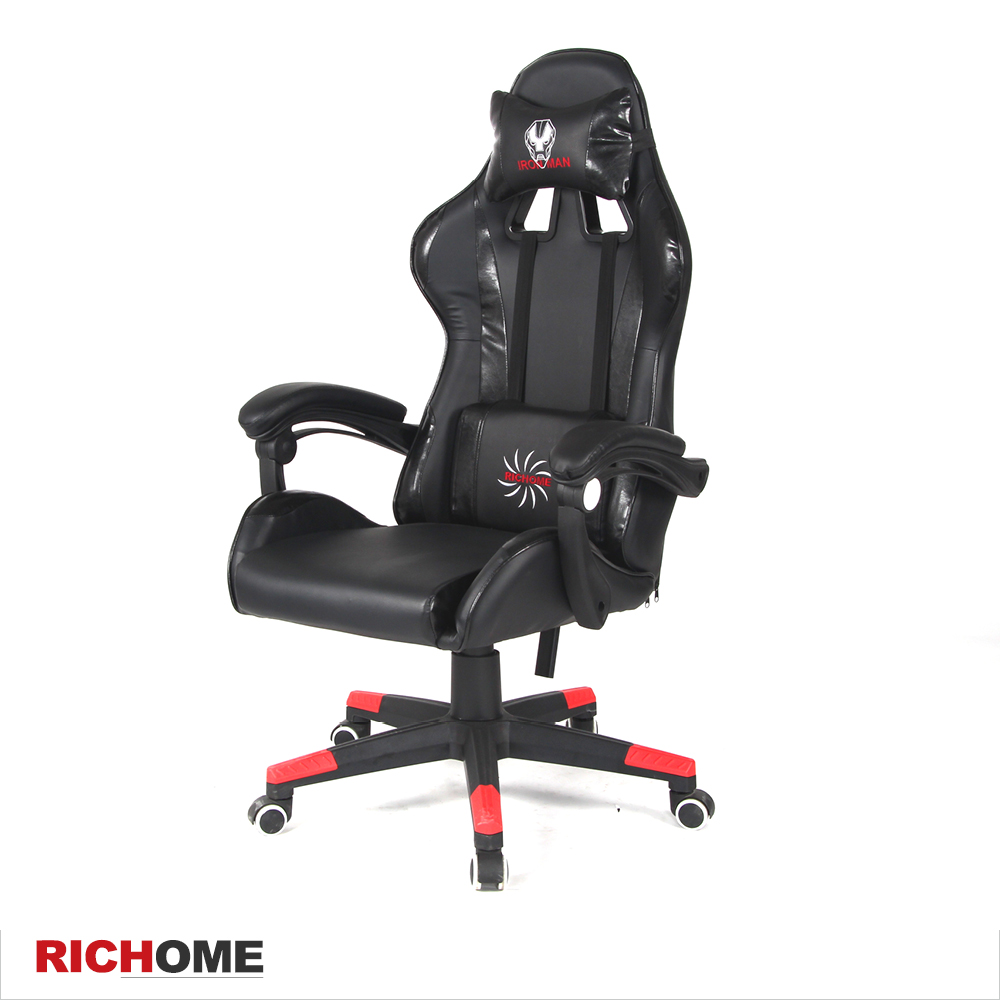 【RICHOME】超值皮革電競椅/賽車椅/辦公椅/電腦椅/工作椅
