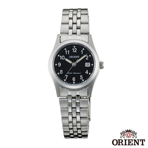 ORIENT東方錶 典雅簡約藍寶石石英女錶 黑x26mm FSZ46006B0