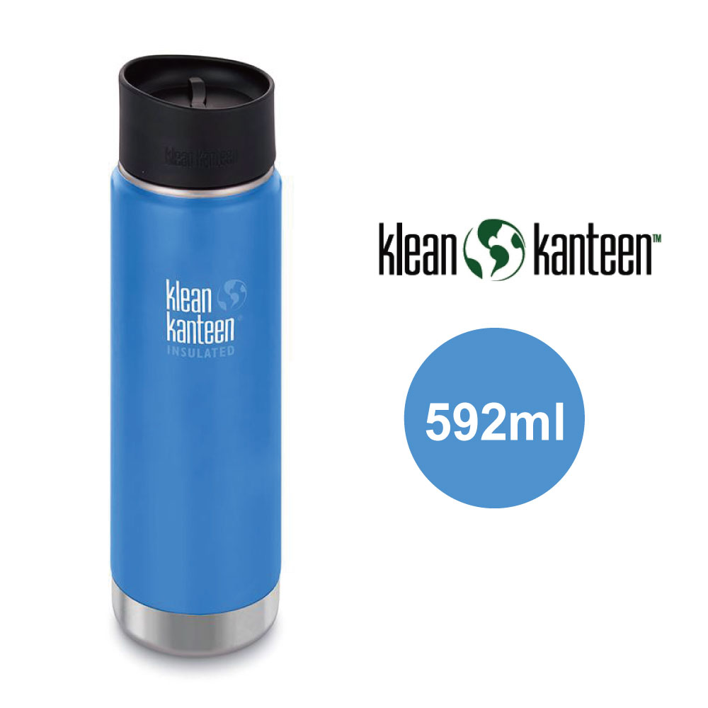 【美國Klean Kanteen】寬口不鏽鋼保溫瓶-592ml-海空藍