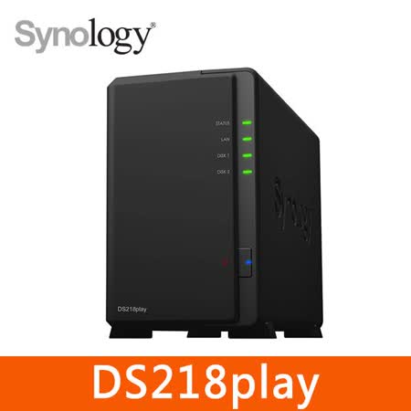 Synology DS218play
+ 哪嘶狼 4TB X 2