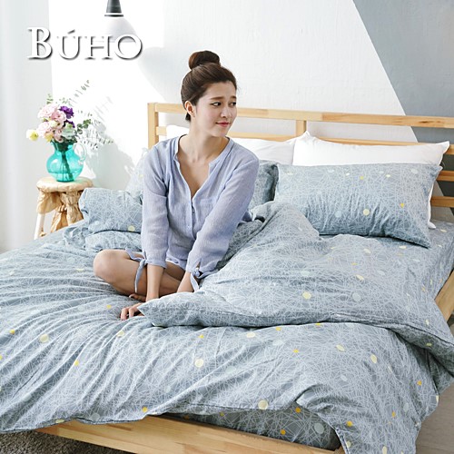 BUHO《謎幻星軌》雙人三件式精梳純棉床包組