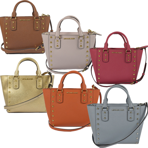 MICHAEL KORS SANDRINE STUD 鉚釘肩斜兩用包(多色)