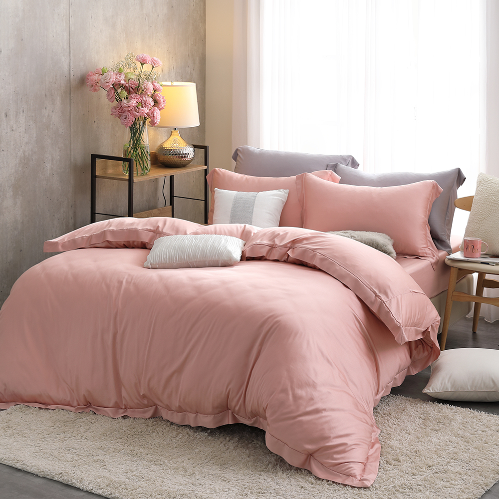 Cozy inn
珊瑚粉兩用被套床包組