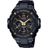 G-SHOCK 絕對強悍GST-S300分層防護構造運動腕錶(黑)_GST-S300-1A