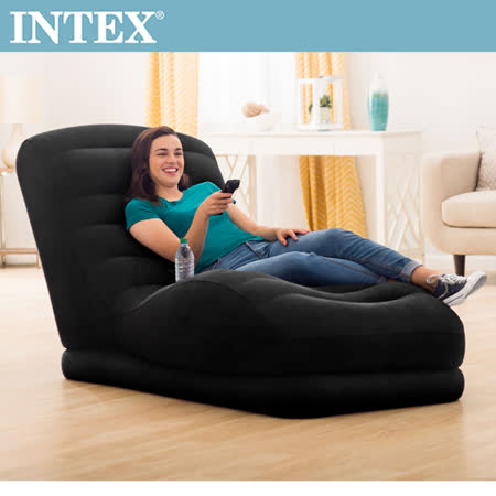 【INTEX】S曲線加長懶人充氣躺椅\