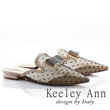 Keeley Ann
透膚網紗點點尖頭穆勒鞋