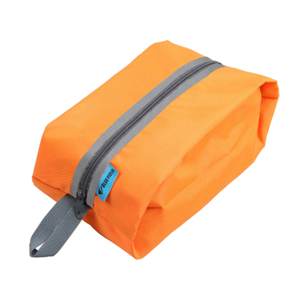 PUSH!戶外休閒旅遊用品雜物包可攜式鞋包防水洗漱包手提包U43橙色