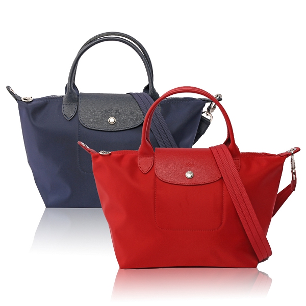 LONGCHAMP 
厚款尼龍二用包-小款