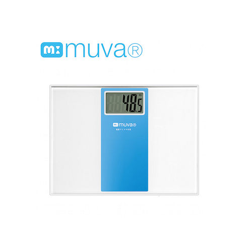 muva繽紛樂電子體重計(晴空藍/櫻花粉)