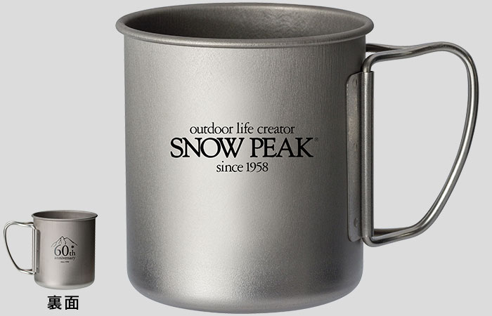 Snow Peak 60th 鈦金屬單層杯-300 字母 #E-152