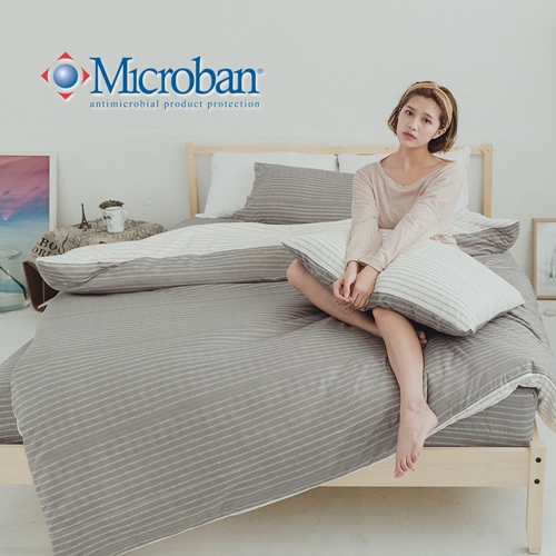 Microban無光晝末
美國抗菌雙人加大四件式兩用被床包組