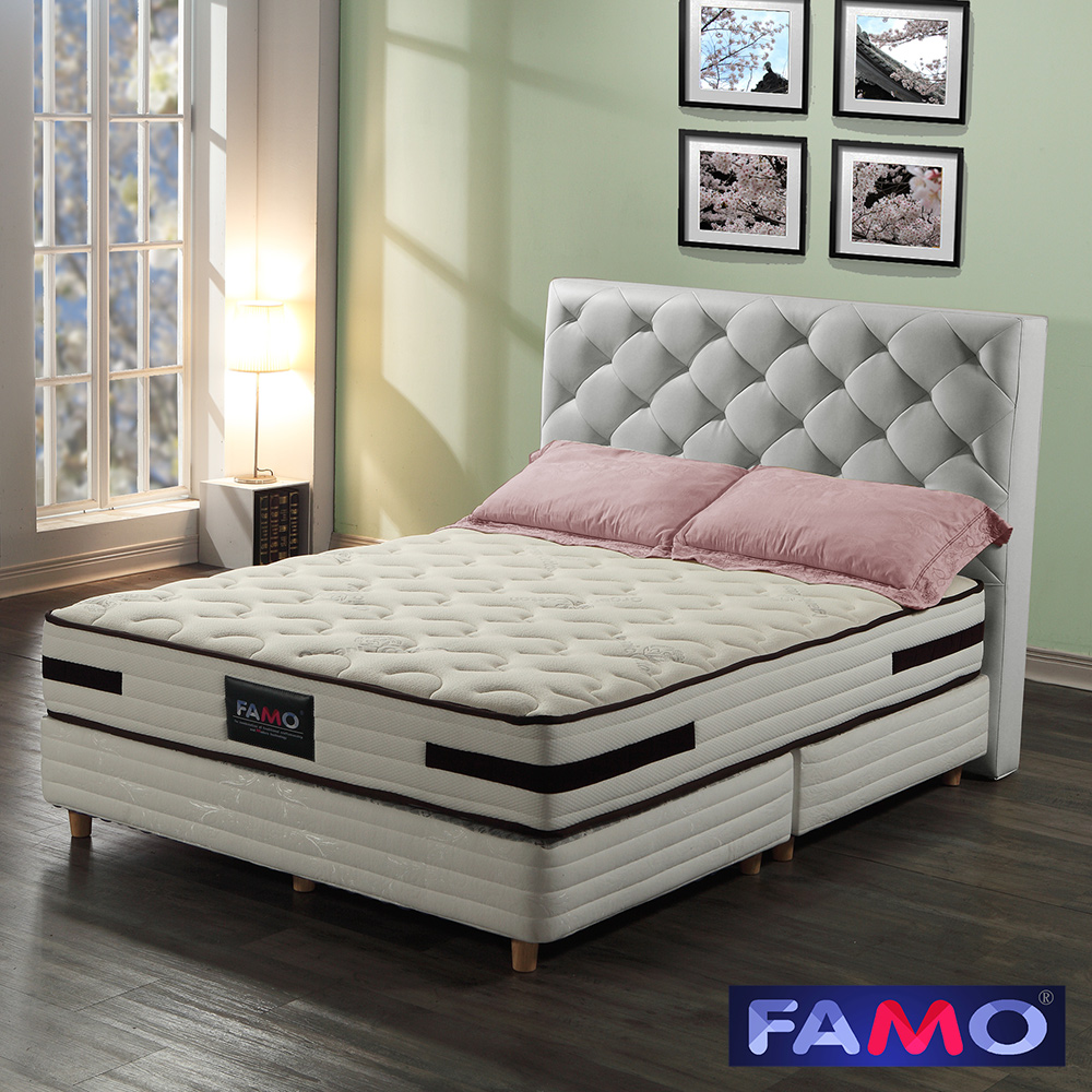 【法國FAMO】[organic cotton有機棉]獨立筒床墊(麵包床)-6尺雙人加大