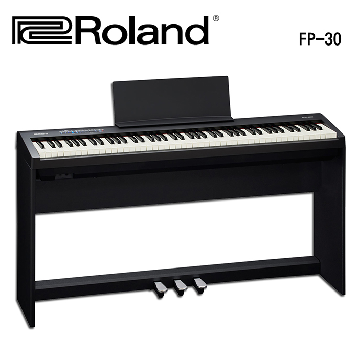★Roland★FP-30 88鍵數位鋼琴~黑色(含琴架、琴椅、三瓣踏板)