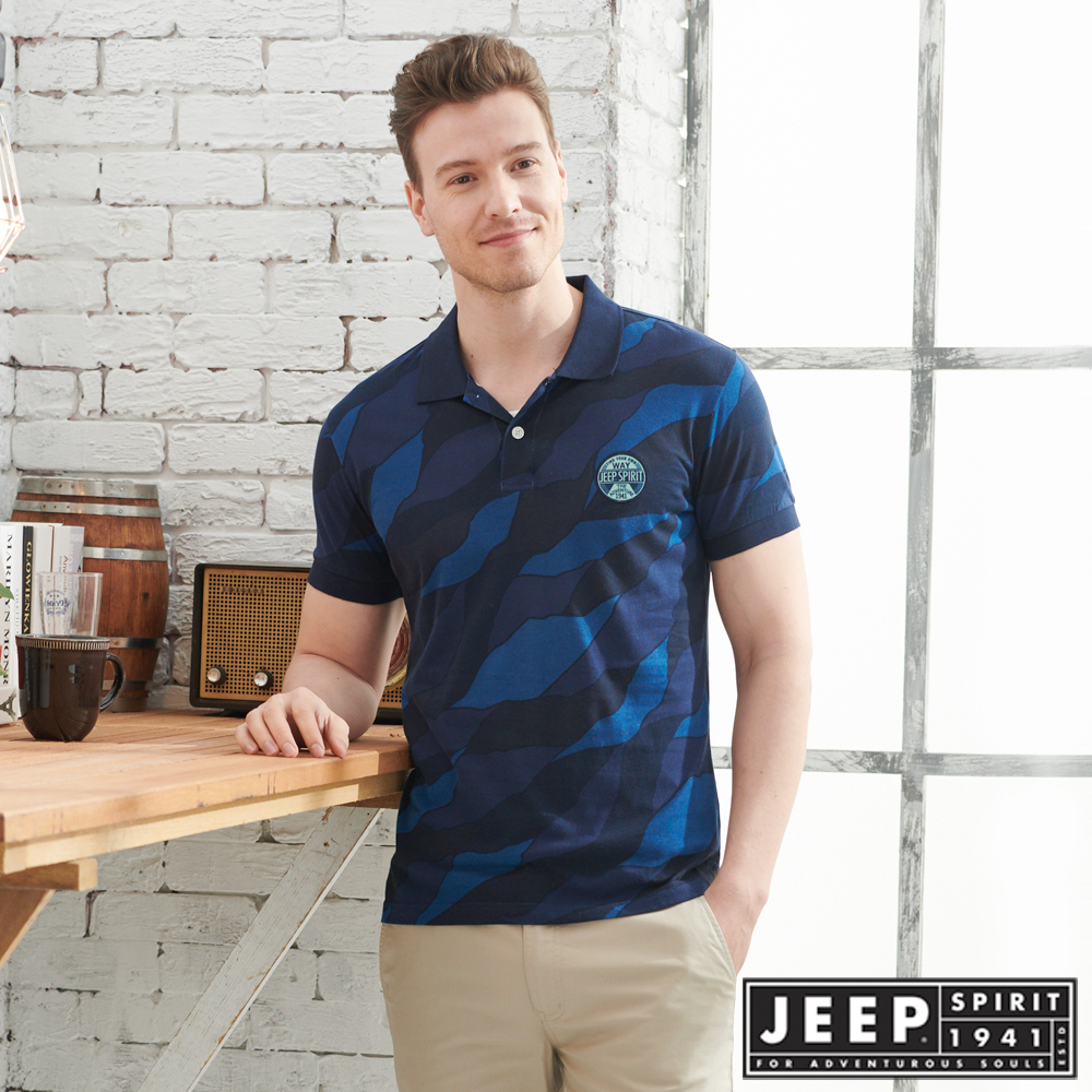 JEEP
叢林迷彩短袖POLO衫