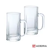 【ADERIA】日本進口玻璃啤酒杯500ML雙入組