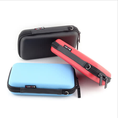 PUSH!3C相關用品3C隨身用品包移動電源硬碟保護套手機耳機包收納包(紅色中號一入)U45-1