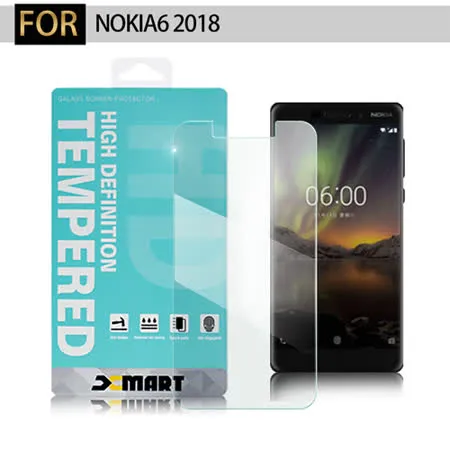 Xmart for NOKIA6 2018 薄型 9H 玻璃保護貼-非滿版