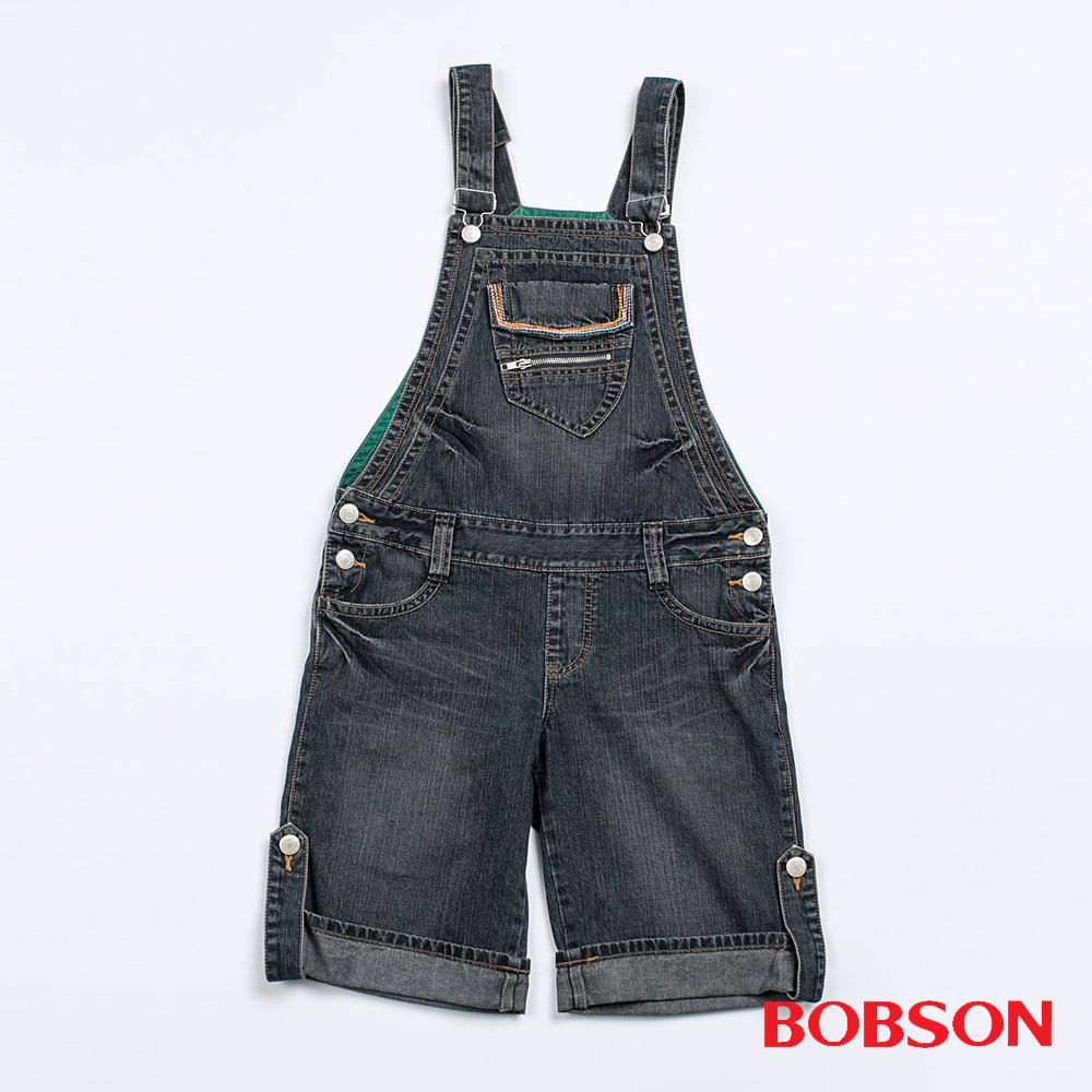BOBSON 吊帶五分褲(D082-77)